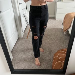 American Eagle Ripped Mom Jeans